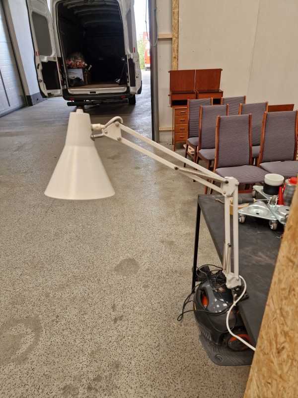 Arkitektlampe, hvid