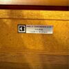 Sybord med fletkurv og skuffe, teak — billede 2