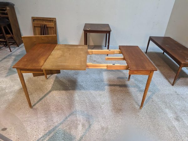 spisebord, teak, kvadratisk