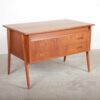 Kombineret skrivebord, kommode og sminkebord, i teak — billede 3
