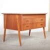 Kombineret skrivebord, kommode og sminkebord, i teak — billede 4
