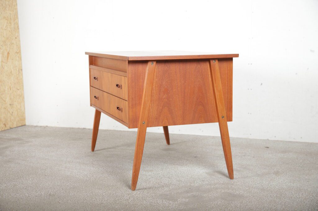 Kombineret skrivebord, kommode og sminkebord, i teak — billede 6