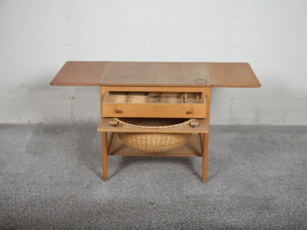 Wegner, AT33 Sybord i massiv egetræ, Wegner, AT33. Til renovering — billede 6