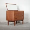 Kommode med spejl, teak