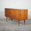 Lav skænk i teak, Omann jr, Model nr 12