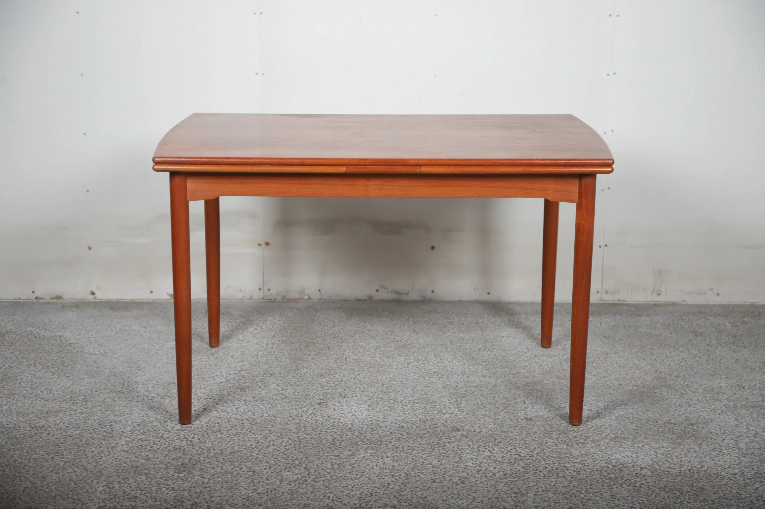 Spisebord i teak med hollandsk udtræk, 85×120