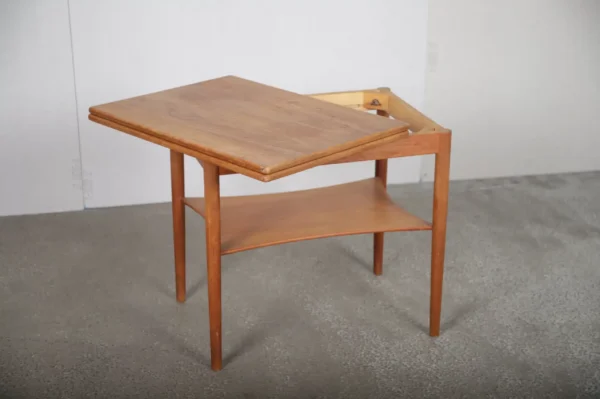 Sofabord/spillebord, foldbart, teak, Børge Mogensen