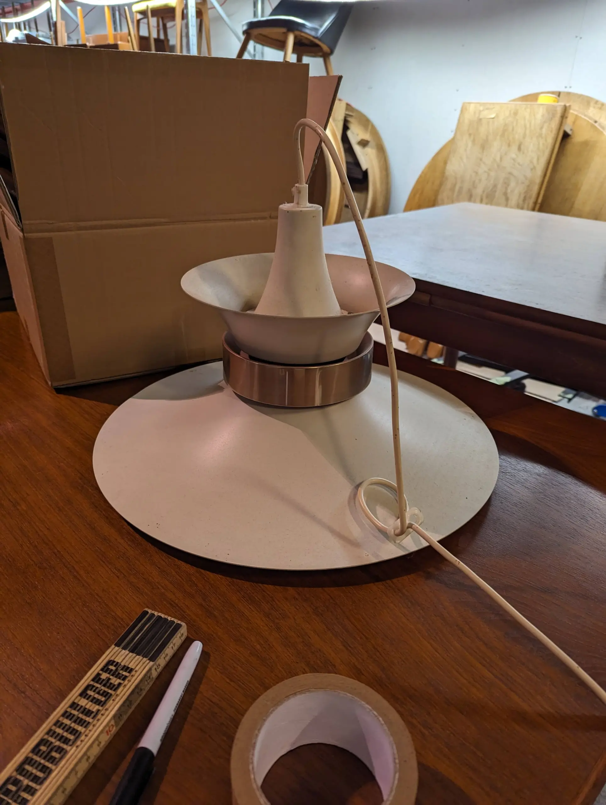 Lampe/Pendel, hvid