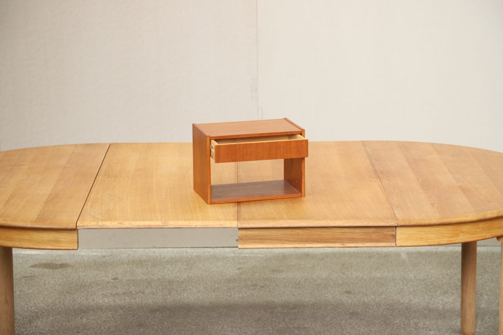 Natbord, teak, væghængt — billede 3