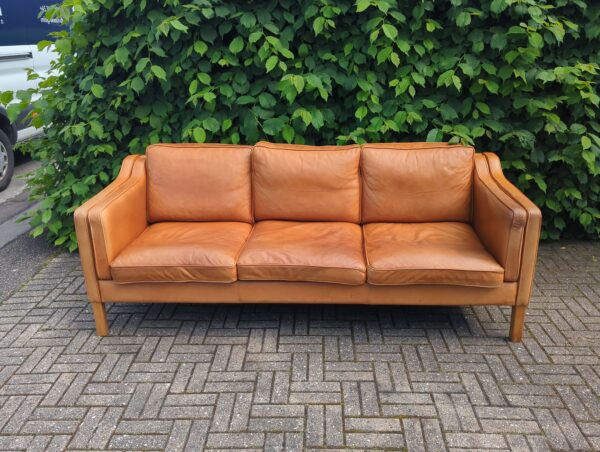 Sofa, cognacfarvet læder