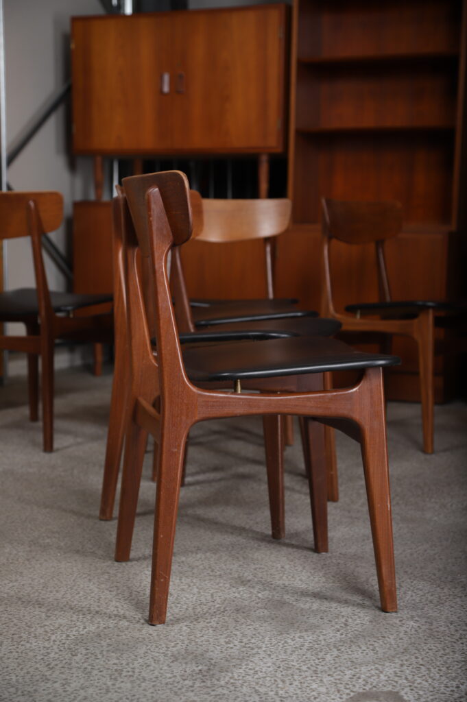 Elgaard & Schøning Spisestole i massiv teak, 6 stk, Elgaard & Schøning