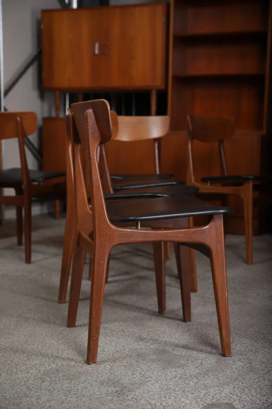 Elgaard & Schøning Spisestole i massiv teak, 6 stk, Elgaard & Schøning
