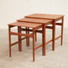 Hans J. Wegner/ Andreas Tuck. Model AT40 Indskudsborde i teak, Hans J. Wegner/ Andreas Tuck. Model AT40