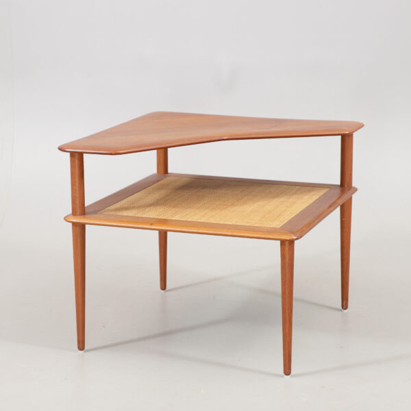 Sofabord, teak/rattan, Peter Hvidt & Orla Mølgaard-Nielsen, France & Søn
