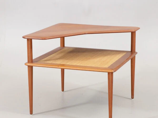 Sofabord, teak/rattan, Peter Hvidt & Orla Mølgaard-Nielsen, France & Søn