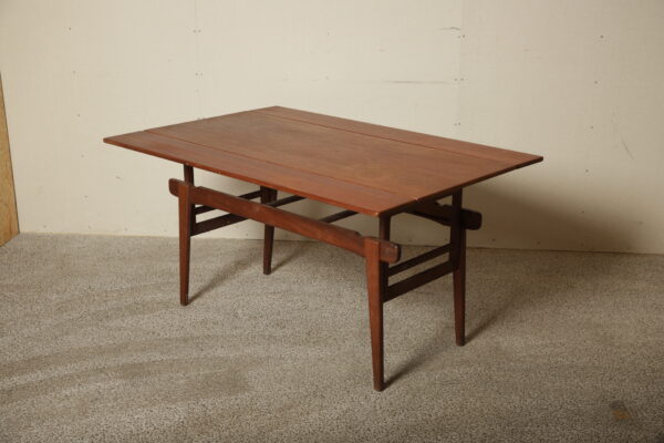 Københavnerbord, kombineret sofa- og spisebord, teak