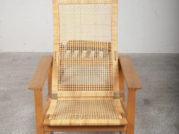 Børge Mogensen, model 2256, Fredericia Furniture Børge Mogensen slædestol med sjeneflet og skammel, model 2256, egetræ, Fredericia Furniture — billede 6