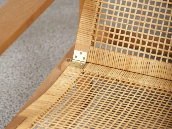 Børge Mogensen, model 2256, Fredericia Furniture Børge Mogensen slædestol med sjeneflet og skammel, model 2256, egetræ, Fredericia Furniture — billede 8