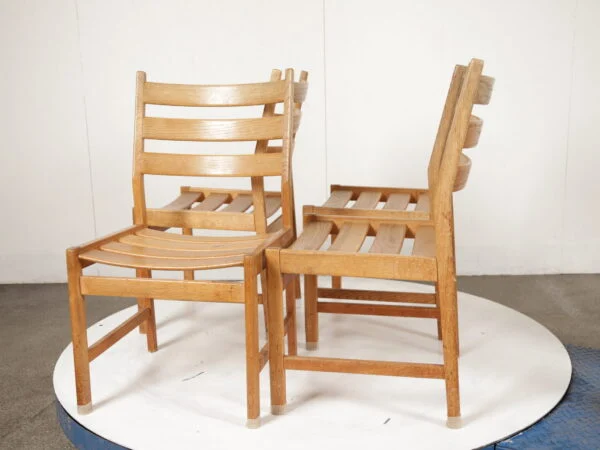 Fire spisestole, massiv egetræ, Kurt Østervig