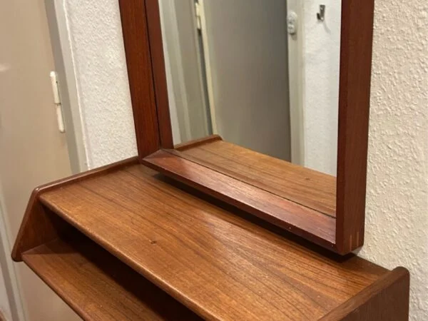 Spejl og hylde, teak, Aksel Kjersgaard