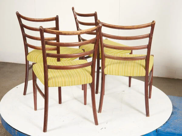 Johannes Andersen, SVA Møbler Fire spisestole, palisander, til ompolstring, Johannes Andersen, SVA Møbler — billede 2