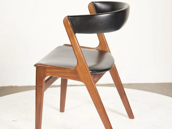 Én spisestol, massiv teak, Kai Kristiansen model T21/Firechair