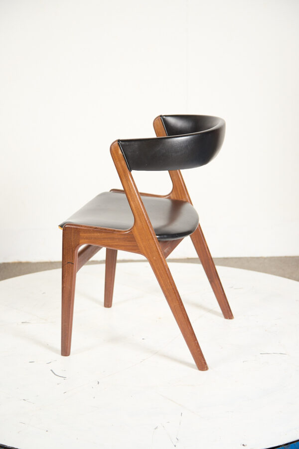Én spisestol, massiv teak, Kai Kristiansen model T21/Firechair