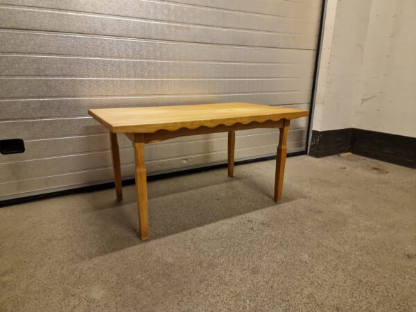 Spisebord med hollandsk udtræk, egetræ, Kjærnulf