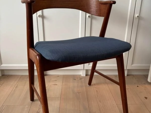 Seks spisestole, massiv teak, Kai Kristiansen model 32