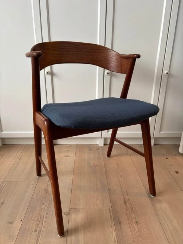 Kai Kristiansen model 32 Seks spisestole, massiv teak, Kai Kristiansen model 32