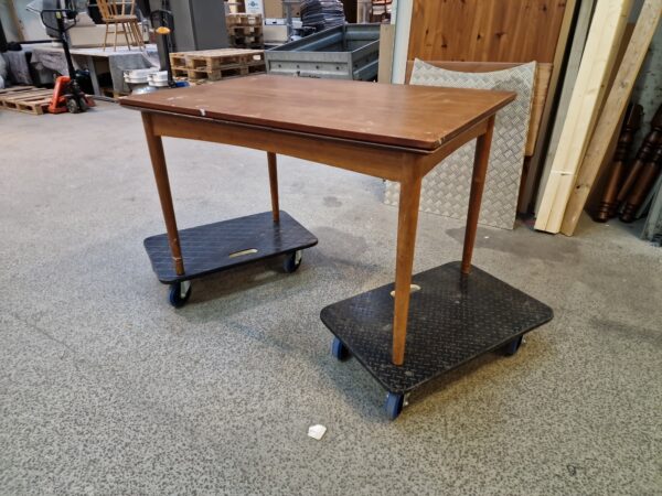 Spisebord med hollandsk udtræk, teak