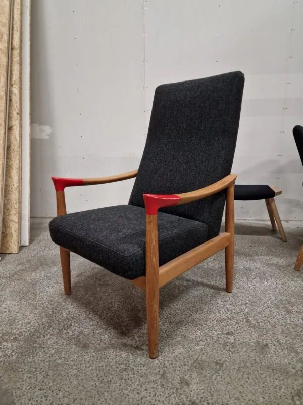Fritz Hansen Lænestol, massiv egetræ, Fritz Hansen