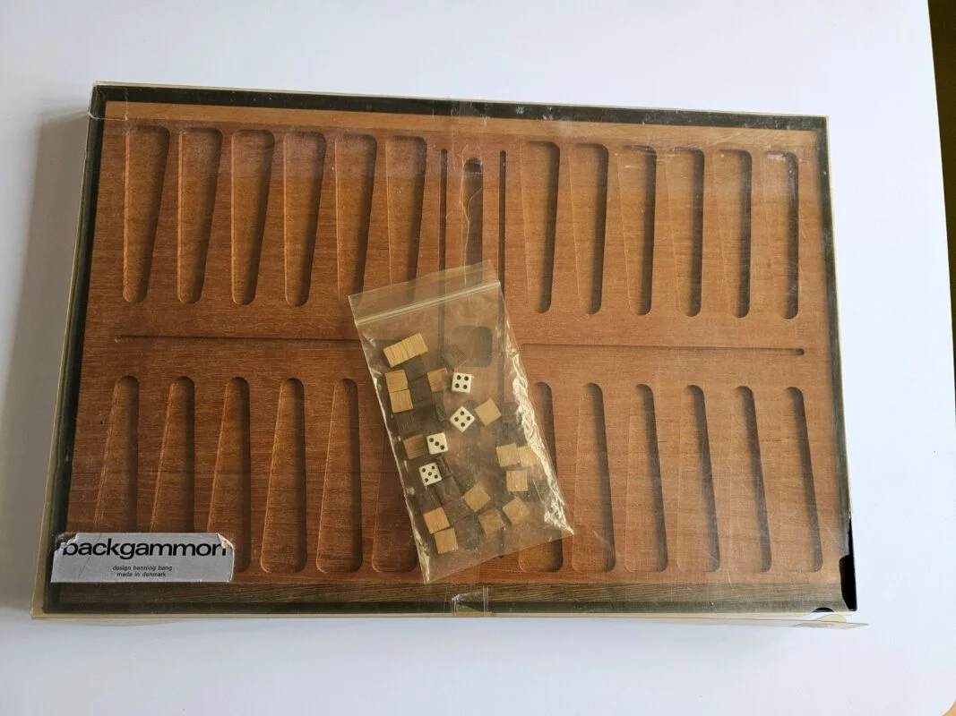 Backgammon af Henning Bang i teak