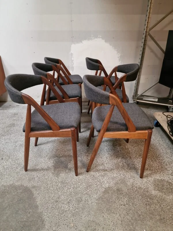 Kai Kristiansen model 31 Seks spisestole, massiv teak, Kai Kristiansen model 31