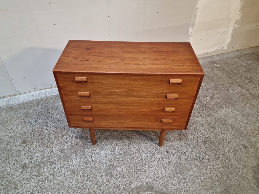 Kommode med fire brede skuffer, teak, Børge Mogensen #1