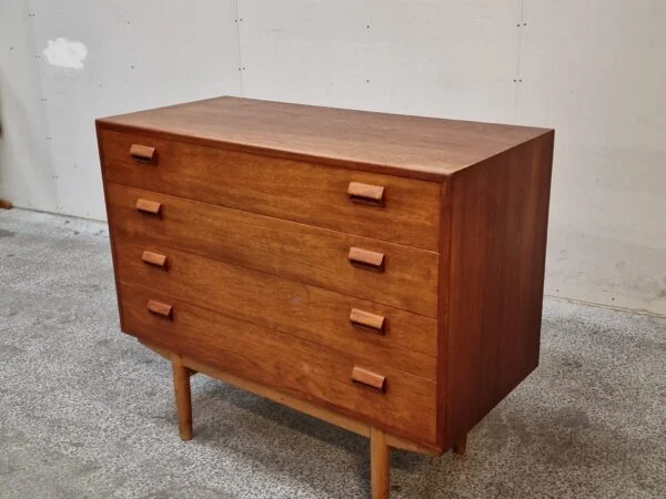 Børge Mogensen Kommode med fire brede skuffer, teak, Børge Mogensen #2 — billede 5