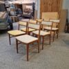 Seks spisestole, Vestervig Eriksen, teak