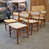 Seks spisestole, Vestervig Eriksen, teak
