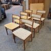 Seks spisestole, Vestervig Eriksen, teak