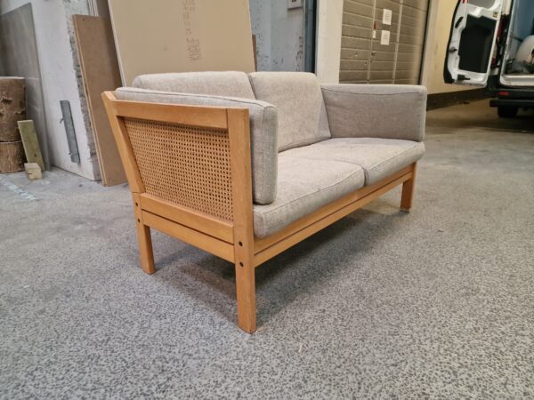 Topersoners sofa i bøgetræ med fransk flet