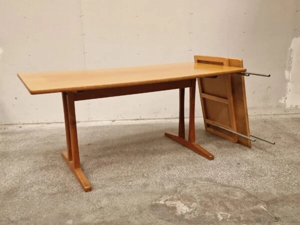 Børge Mogensen Børge Mogensen, Spisebord med shakerstel og tillægsplader, model C18, egetræ — billede 9