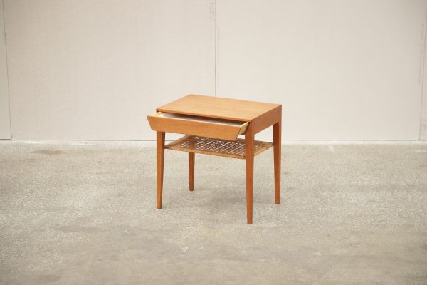 Sybord med flet hylde, teak, Severin Hansen