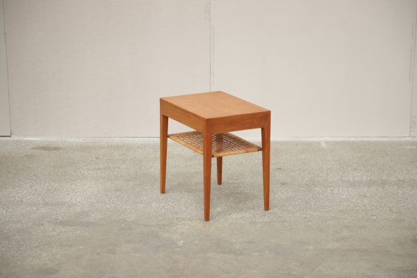 Sybord med flet hylde, teak, Severin Hansen