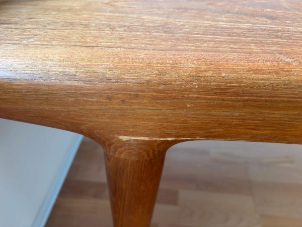 Spisebord med tillægsplader, teak, J.L.Møller