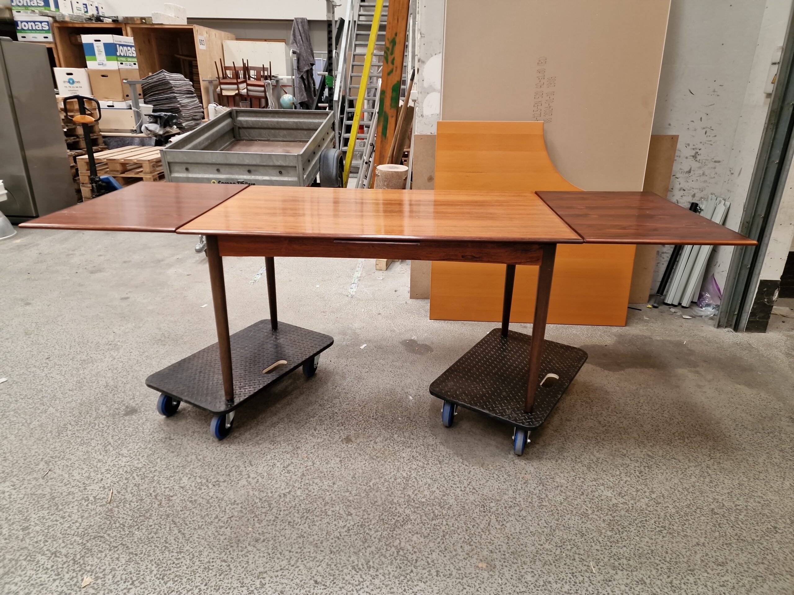Spisebord med hollandsk udtræk, palisander