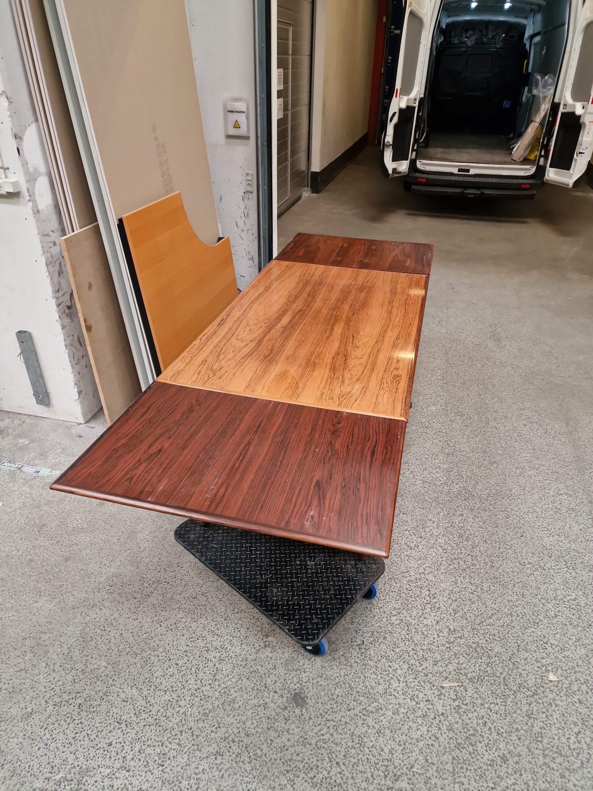 Spisebord med hollandsk udtræk, palisander