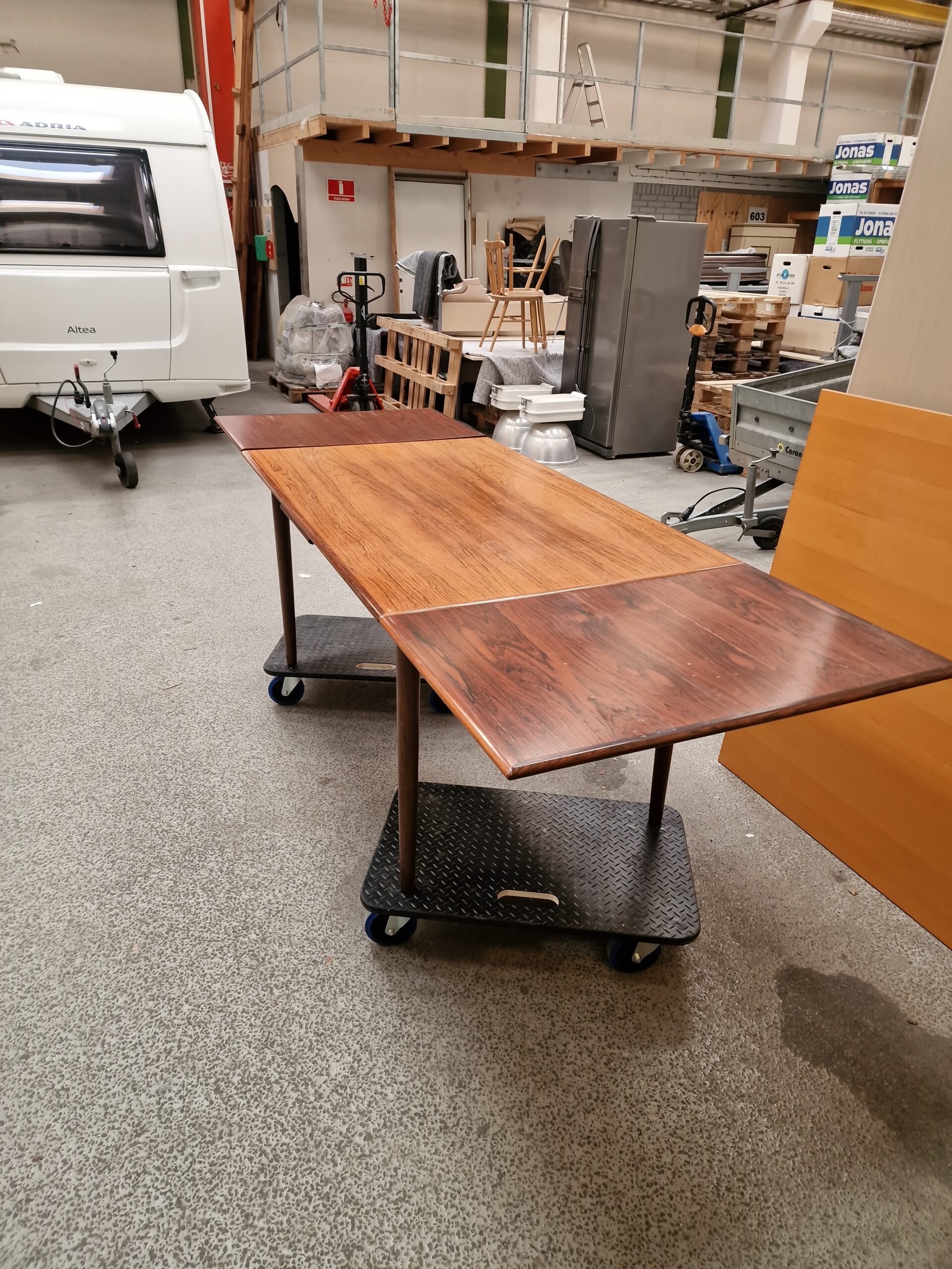Spisebord med hollandsk udtræk, palisander