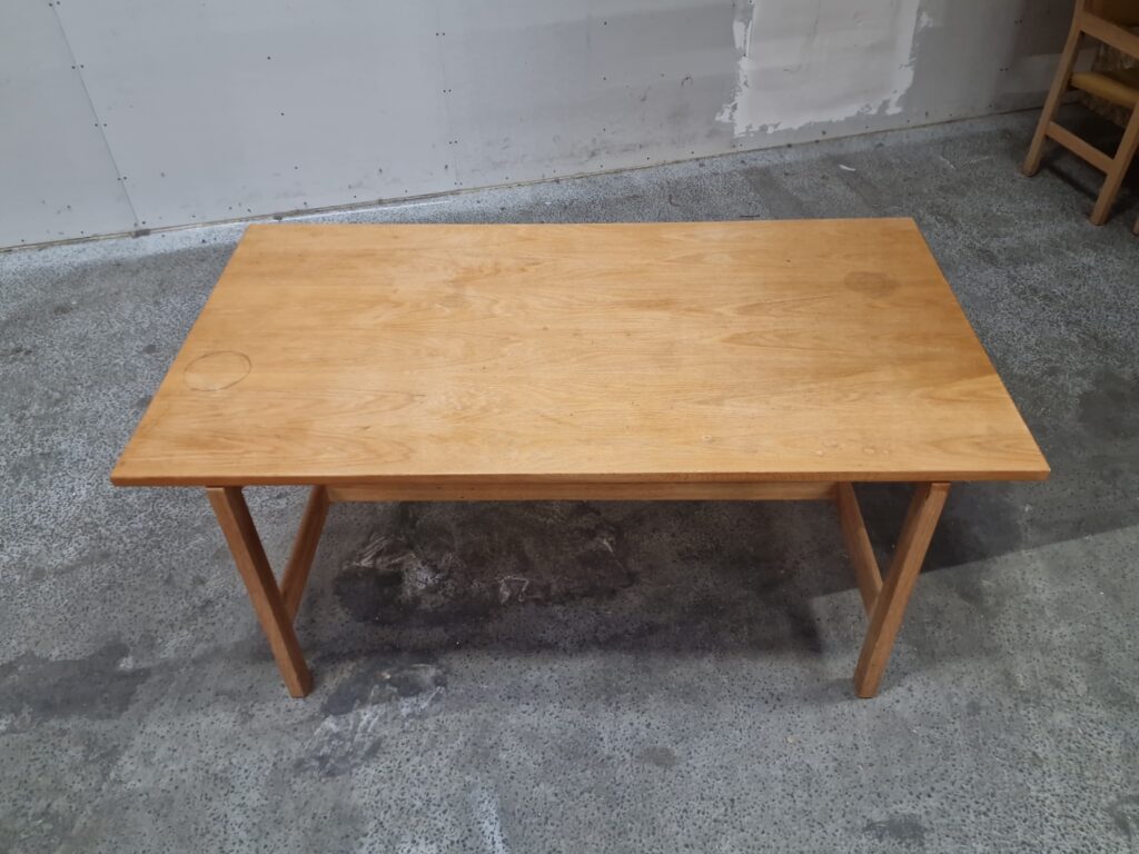 Wegner, Getama Arbejdsbord, massiv egetræ, Wegner Getama — billede 4