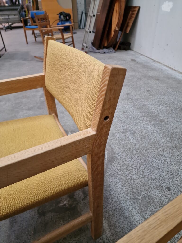 Wegner, Getama Fire armstole i massiv egetræ, Wegner, Getama — billede 5