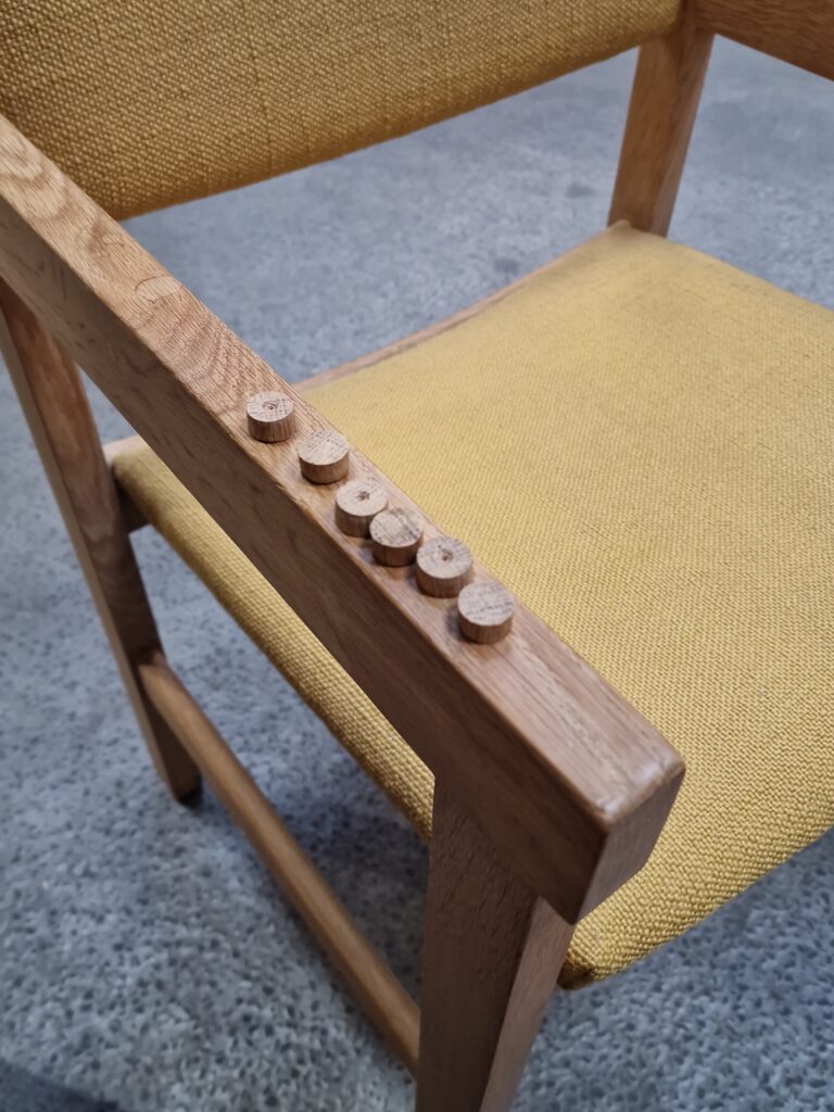Wegner, Getama Fire armstole i massiv egetræ, Wegner, Getama — billede 6